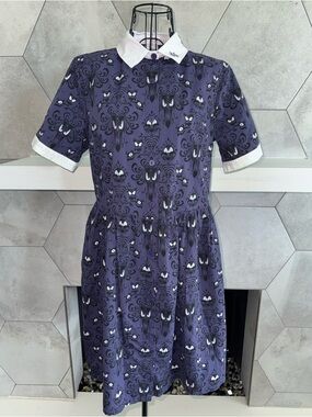 RARE👻Disney The Haunted Mansion Wallpaper Glow-in-the-Dark Dress for Women Sz S